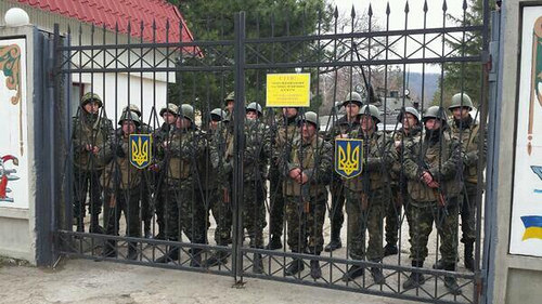 Ukrajinskí vojaci na Kryme. PHOTO: Flickr.