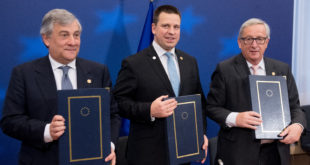 Juncker, Ratas, Tajani